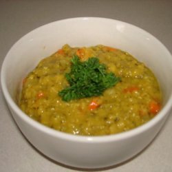 Curried Red Lentil Soup With Lemon