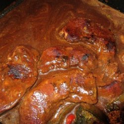 Pork Steak Bake in Mushroom Sauce