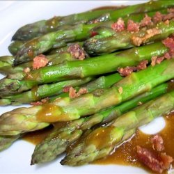 Asparagus With Bacon, Red Onion, and Balsamic Vinaigrette