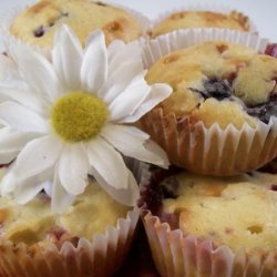 White Chocolate and Mixed Berry Muffins
