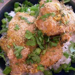 Spicy Thai Curry Chicken Encrusted With Peanuts