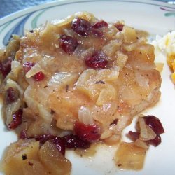 Pork Chops With Apples & Cranberries
