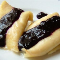 Crêpes With Blueberry Coulis (Crepes)
