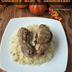 Crock Pot Country Ribs & Sauerkraut