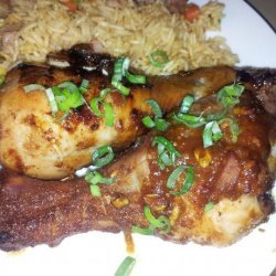 Oven-Barbecued Asian Chicken
