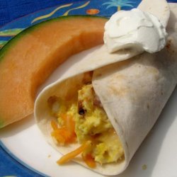 Bacon, Egg, and Cheese Breakfast Taco.