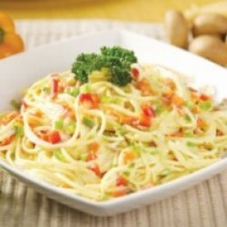 Creamy Spaghetti With Veggies