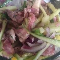 Garlic Mustard Steak Salad