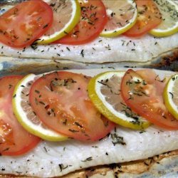 Elegant Baked Fish With Tomato and Lemon