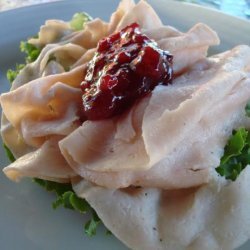 Turkey and Lingonberry Open Faced Sandwiches