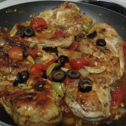 Chicken Breast With Tomato Olive Sauce