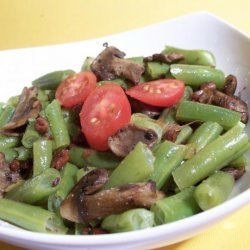 Haricot Verts (Green Beans) , Wild Mushrooms With Hazelnuts