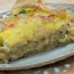 Canadian Bacon and Onion Tart