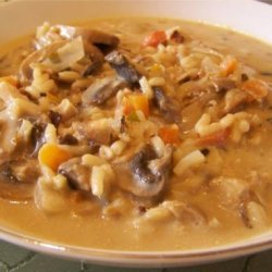 Creamy Wild Rice-And-Mushroom Soup