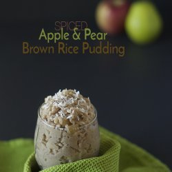 Rice Pudding with Pears