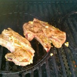 Grilled Shoulder Lamb Chops With Garlic-Rosemary Marinade