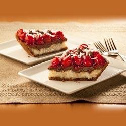 Cherry-Chocolate Macaroon Pie