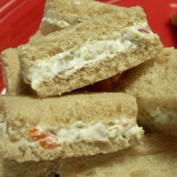 Cream Cheese and Olive Party Sandwiches