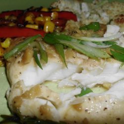 Steamed Cod With Ginger and Scallions