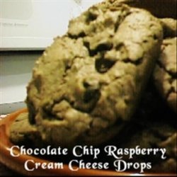 Chocolate Chip Raspberry Cream Cheese Drops