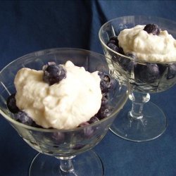 Blueberries With Banana Sauce