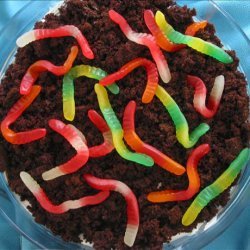 Dirt Trifle With Gummy Worms