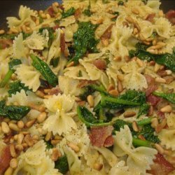 Spinach, Bacon and Pine Nut Pasta