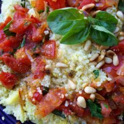 Israeli Couscous With Chunky Tomato Sauce