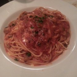 Eggplant-tomato sauce w/penne pasta