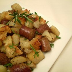 Sausages With Potatoes and Rosemary