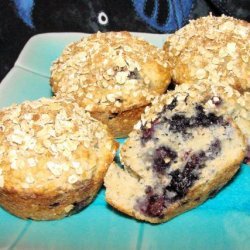 Lemon Blueberry Oatmeal Muffins