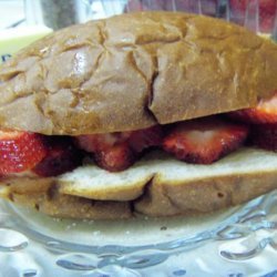 Fresh Strawberry Sandwich