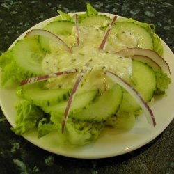 Cucumber With Feta Cheese Dressing