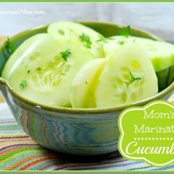 Mom's Marinated Cucumbers
