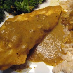 Chicken With Banana Curry Sauce - Caribbean