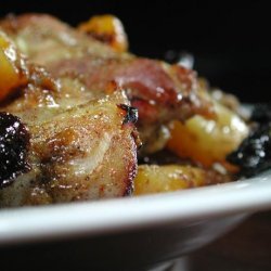 Spicy Moroccan Chicken With Apricots and Prunes (Low Fat)
