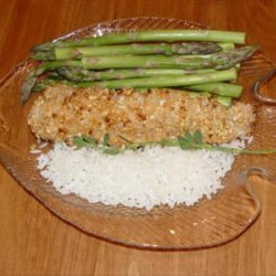 Baked Croaker with Cracked Peanuts