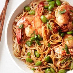 Asian Noodles With Edamame