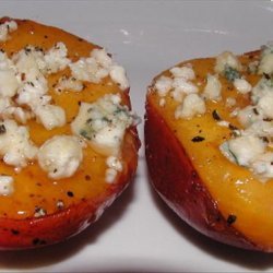 Grilled Nectarines With Bleu Cheese, Honey and Black Pepper