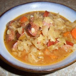 Sausage and Cabbage Soup for the Crock-Pot