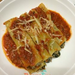 Cannelloni with Spinach and Mushrooms
