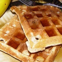 Banana-Wheat Waffles