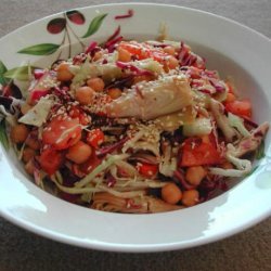 Easy Veggie Salad With Asian Dressing