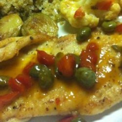 Turkey Cutlets With Citrus Sauce and Capers