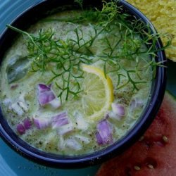 Mexican Cold Cucumber Cilantro soup