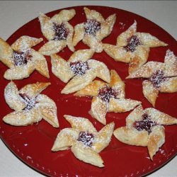 Puff Pastry Pinwheel Cookies With Jam