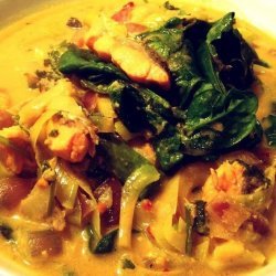 Salmon Curry with Spinach