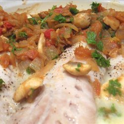 Perch or Snapper Fillet With Tomatoes and Onion