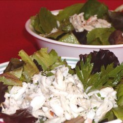 Lemony Crab Salad With Baby Greens