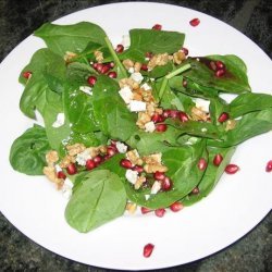 Wild Green Salad With Pomegranate Vinaigrette